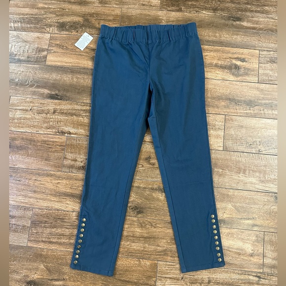 Soft Surroundings Blue Metro Leggings Pant Medium, Soft Surrounding Navy - Picture 2 of 10